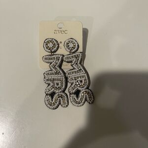 MRS earrings NWT